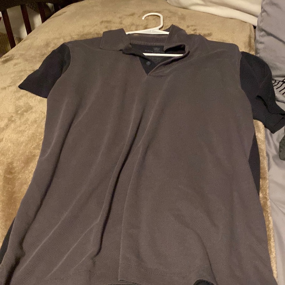 grey/black polo